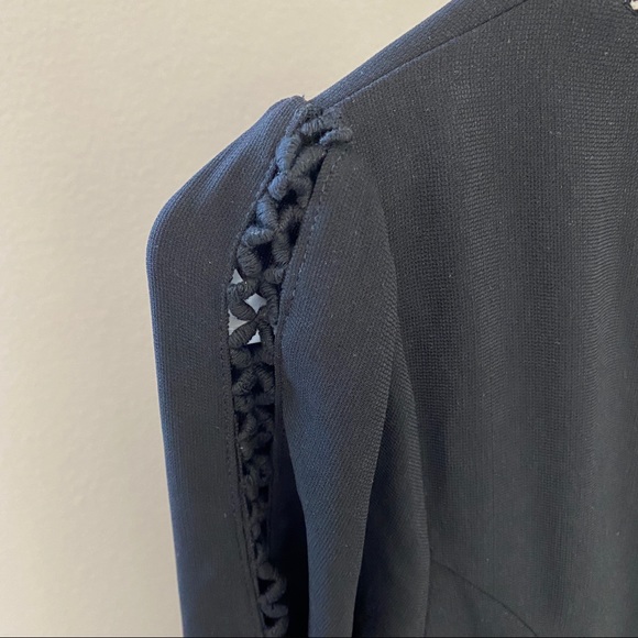 Black Crochet-Trim flirty and classic Mini Dress - NWT - Picture 7 of 14